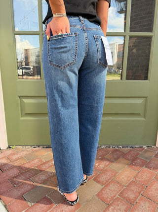 DAZE DENIM | Keeper Crop Low-Rise Straight Crop Haze