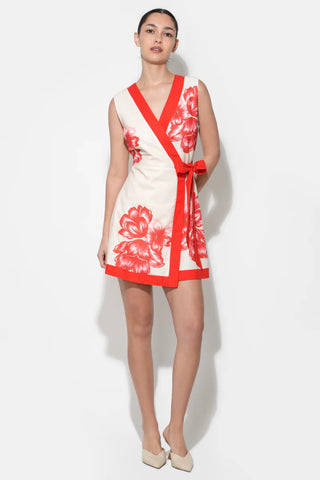 ADELYN RAE | Amara Faux Wrap Mini Dress