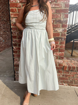 NEEDII | Palms Stripe Tube Dress