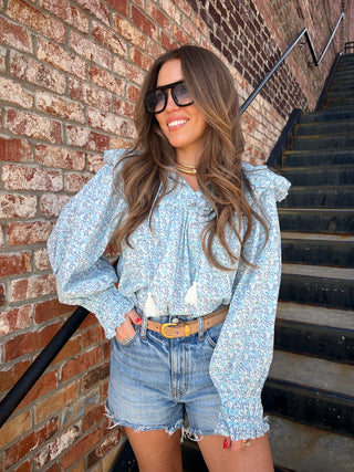 OLIVACEOUS | Logan Floral Blouse