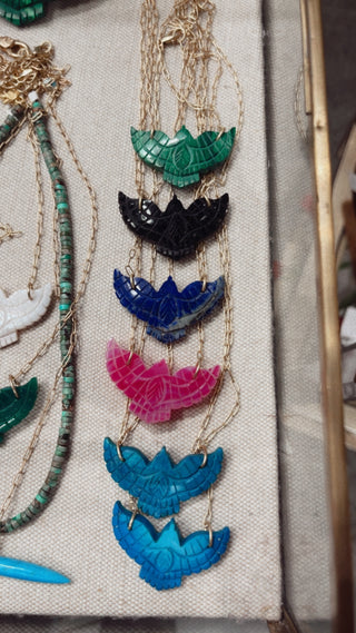 Amulet | Mini Carved Thunderbird Stone Necklace