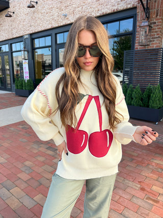 Miou Muse| The Cherry Twist Sweater