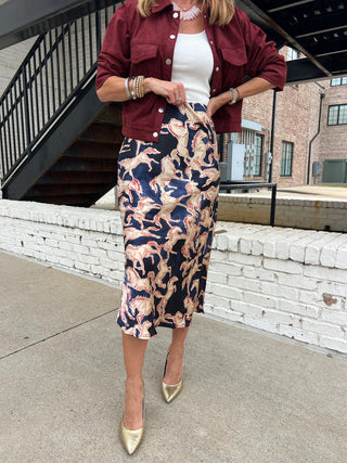 Dress Forum | Riverbend Pull On Skirt Western Navy