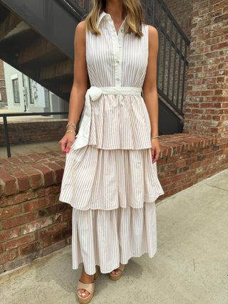 Golden Harbor Stripe Dress