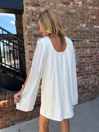 ENTRO | Nicoel Drape Dress Cream