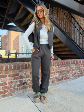 Z Supply Uptown Jogger Ash Black