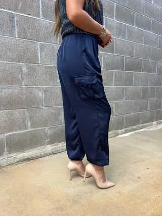 Glam | The Mereda Luxe Jogger Navy