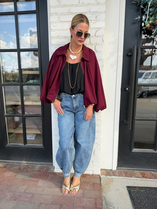 Maisie Denim Jogger Pants | Denim
