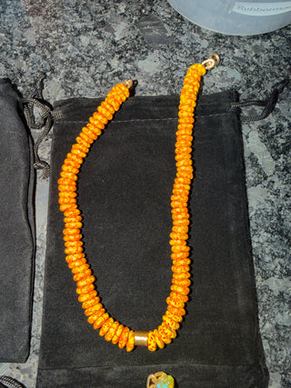 Amulet | African Clay Beads + Spacer