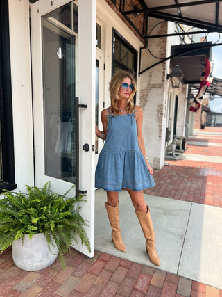 Entro Dolly Up Denim Dress