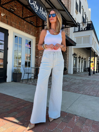 Daze Denim | Far Out Stripe Blue Bell