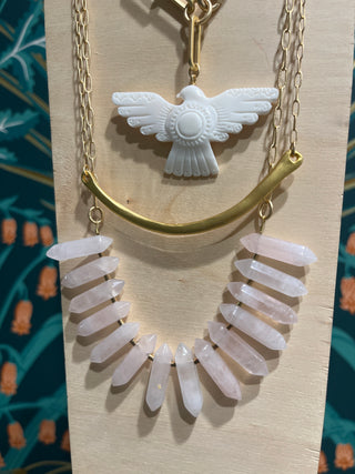 Amulet Brave Design| Hand Carved Bone Thunderbird
