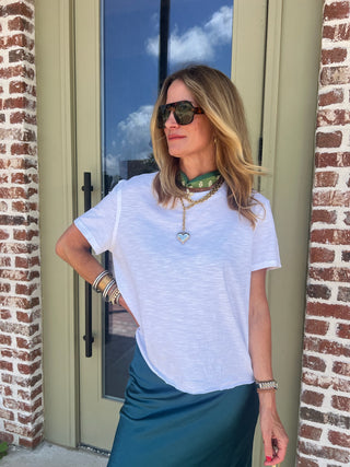 LaBiz | Penny Slub Tee White