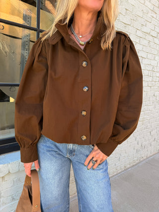 Hailey Bomber Jacket Brown