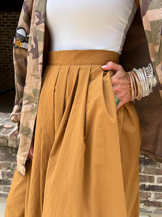 Marigold Chic High-Waisted Skirt