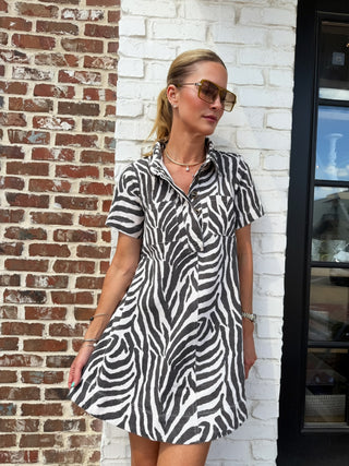 The Safari Social Mini Dress Cream