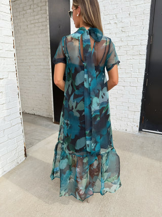 The Moonlit Garden Dress Green
