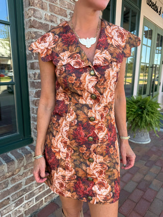 Brittany Floral Mini Dress Multi