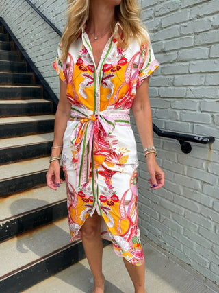 FATE | Riviera Scarf Print Dress
