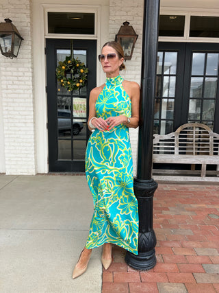 Lotus Halter Maxi
