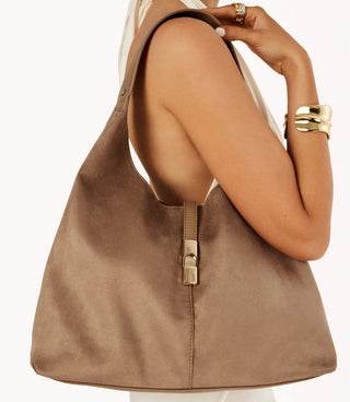 Billini | Lamarr Shoulder Bag Sandstone Suede