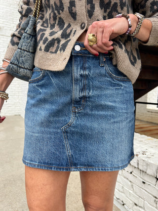 Daze Denim | Malibu Mini Skirt in Authentic