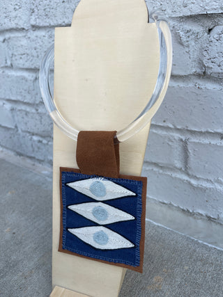 Orijinal | Acrylic Trim Pendant Necklace Blue Diamond
