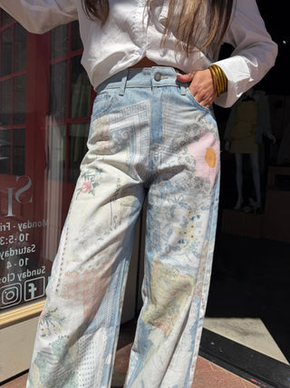 Patsy Patchwork Denim Pants