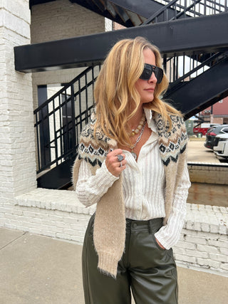 Sage The Label | Hideaway Stripe Ruffle Top Ivory