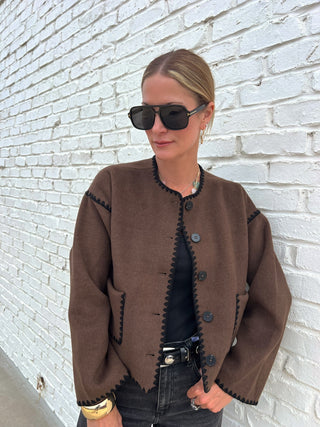 Rich Tones Button Cardi - Sweater