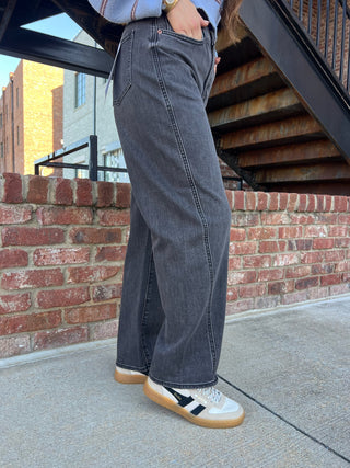 Daze | Westward Barrel Leg in Night Life Vintage