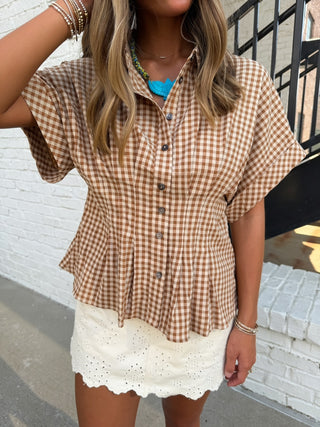 ENTRO | Sutton Gingham Top