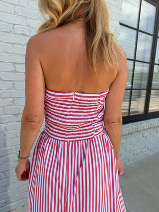 NEEDII | Capri Stripe Midi Dress