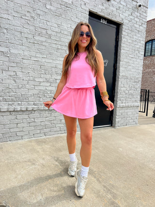 Kailee Skort Set Cobalt Pink