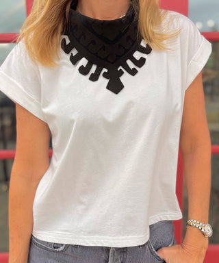 Orijinal | Lizzie Suede Cut Out Hankie Black