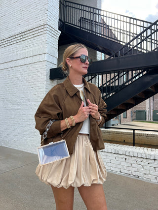 Steve Madden | Mackey Chestnut Suede Jacket