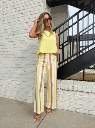 ENTRO | Sorbet Stripe Pants