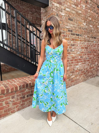OLIVACEOUS | Leona Floral Dress