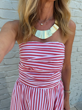 NEEDII | Capri Stripe Midi Dress