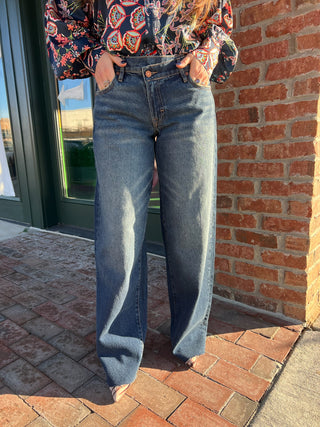 Hidden Denim | Alyx Oversized Crossover Baggy Jeans Dark