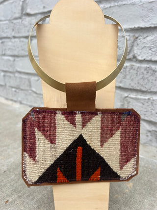 Orijinal | Kilim Pendant Necklace Brass v8