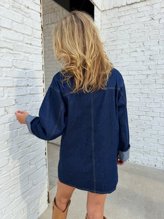 LE LIS | Remi Denim Dress Indigo
