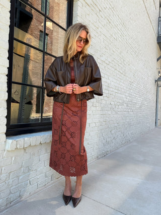 Remi Leather Jacket Chocolate