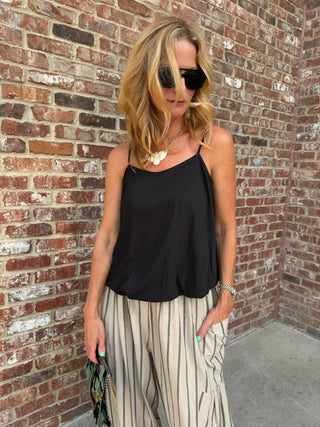 Billowy Cami Top Black