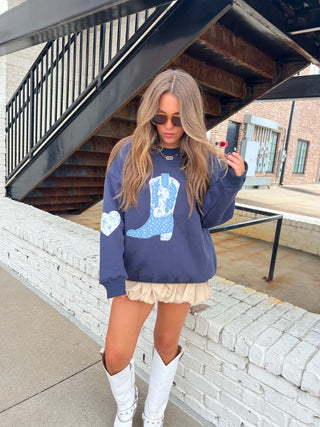 Moroney Quilted Boot Sweatshirt