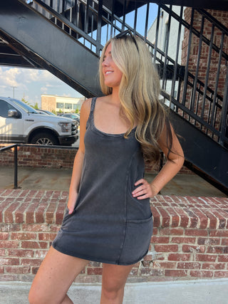 Z Supply | Jet Set Mini Dress Black Sand