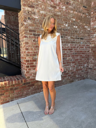 ENTRO | Nicoel Drape Dress Cream