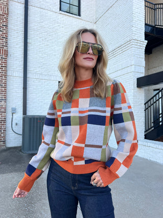 THML | Lina Colorblocked Knit Sweater