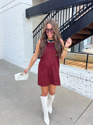 NEEDI | Junction Time Suede Dress
