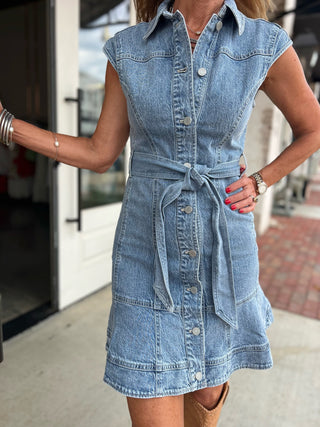 Habitual | Seamed Denim Mini Dress Paloma